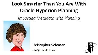 Importing Metadata with Planning
