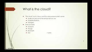 What is the cloud?