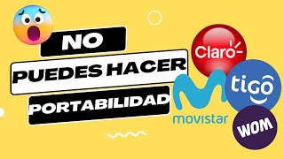 😱😱  CLARO ya NO deja hacer PORTABILIDAD? - Como hacer cambio de operador MOVIL // Movistar Tigo Wom