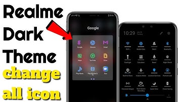 Realme Dark Mode Theme apply | change all icon settings and homepage