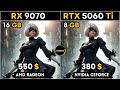 RX 9070 VS RTX 5060 Ti + AMD Ryzen™ 7 7800X3D : TEST IN 21 GAMES