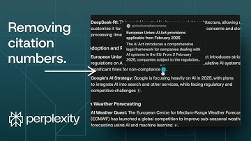 How to Copy from Perplexity AI without Citation Numbers