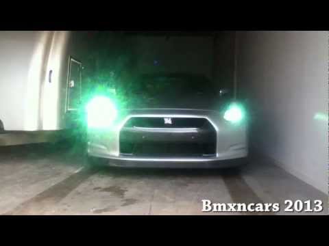 loud-tuned-nissan-gtr-acceleration-sound---milltek-y-pipe-exhaust---acceleration,-flyby,-startup