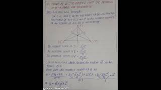 The median of a triangle are Concurrent by Vector Method