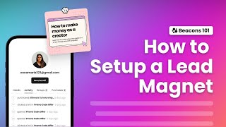 How To Setup A Lead Magnet On Beacons Tutorial