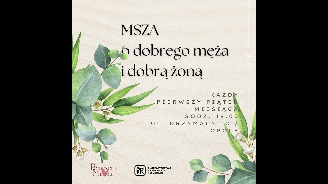 Połączeni miłością. Kazanie ze Mszy św. o dobrego męża żonę 02.02.2024r.