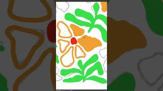 Boho Abstract Flowers in Illustrator 🌸 Easy Vector Art #shorts  #adobeillustrator #vectorart #art