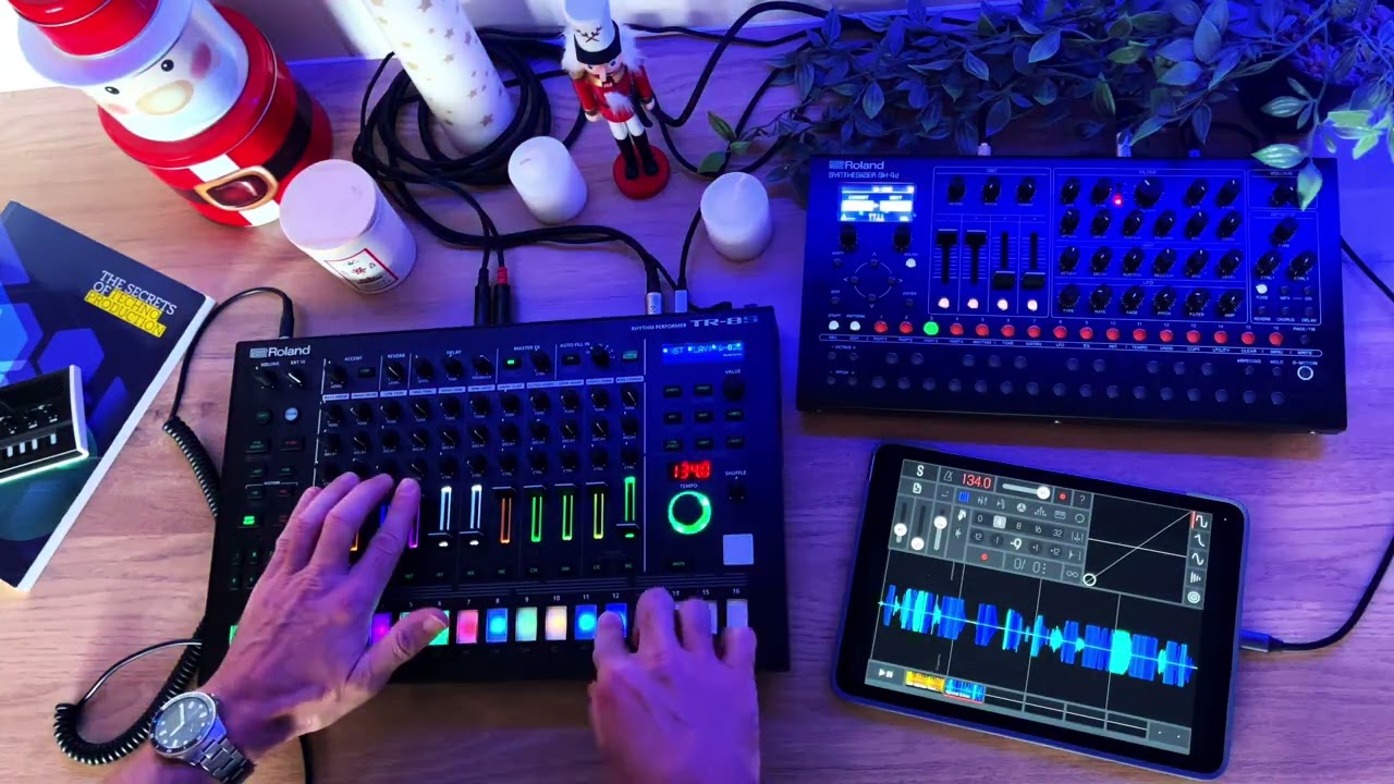 Hypnotic Techno live track « Ton 618 » | Dawless jam with Roland TR-8S, SH-4D & Samplr | 134 BPM