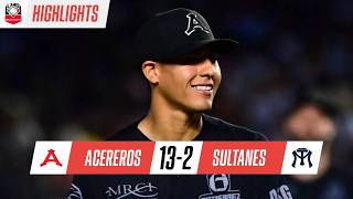 Acereros 13-2 Sultanes | ¡ACEREROS VENCE a SULTANES con BANCAS VACÍAS y jugador EXPULSADO! | RESUMEN