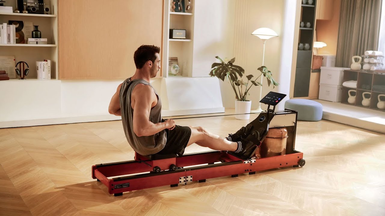 King Smith Tri Fold Water Rowing Machine - YouTube