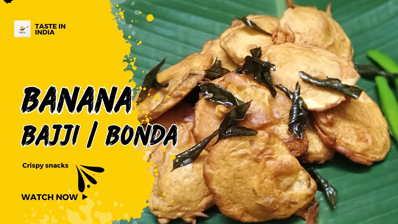 Crispy Banana Bajji recipe | Healthy Green Banana Bajji | Raw Banana ...