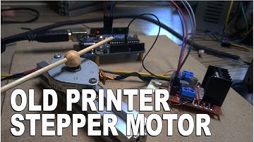 Arduino UNO - How to use stepper motors from Old printers with L298N