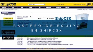 ShipCSX Railcar Tracking en Español