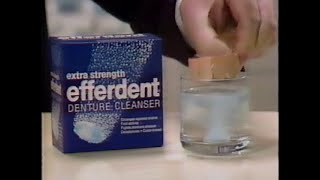 1983 Efferdent Denture Cleanser Commercial