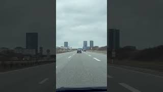 Tesla Drive Copenhagen to Airport #tesladrive #teslavlog #teslaroadtrip