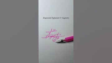 Unique T. Sugiarto Signature Design | Handwritten Calligraphy & Typography