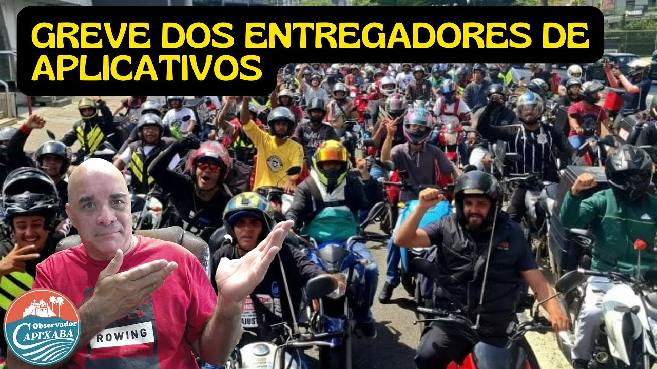 Greve dos entregadores de aplicativos