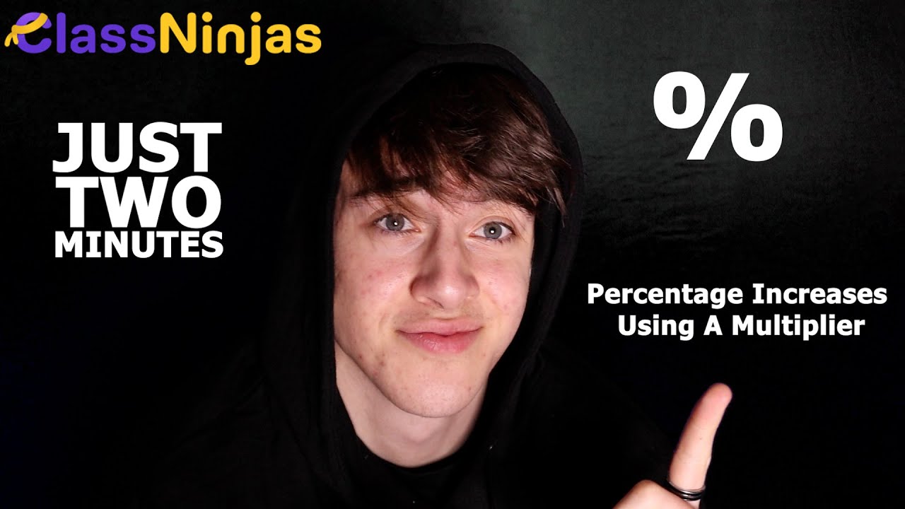 PERCENTAGE INCREASES USING A MULTIPLIER | *2 minute maths*