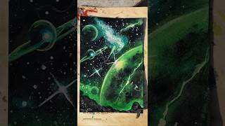 Galaxy painting process #art #shorts #galaxypainting #acrylicpainting #painting #canvaspainting