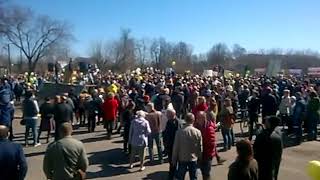 Митинг против «Алексинского карьера»  на стадионе «Строитель» (видео)