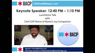 BACP Small Business E-Expo (7/16/20): Keynote Address