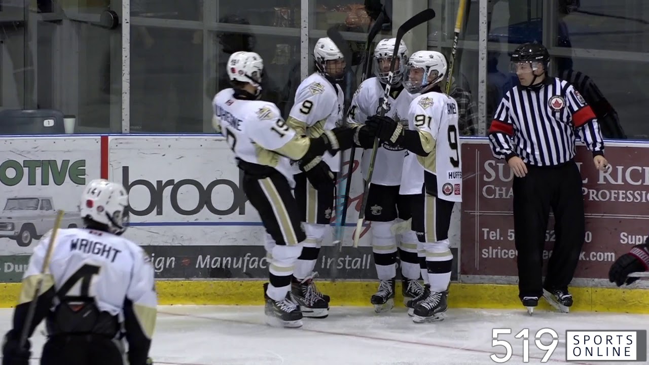 Ojhl Trenton Golden Hawks Vs Brantford 99ers Youtube