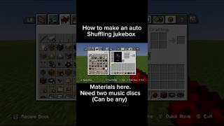 How to make an auto shuffling jukebox. MC bedrock. #minecraft #mcbedrock #redstone