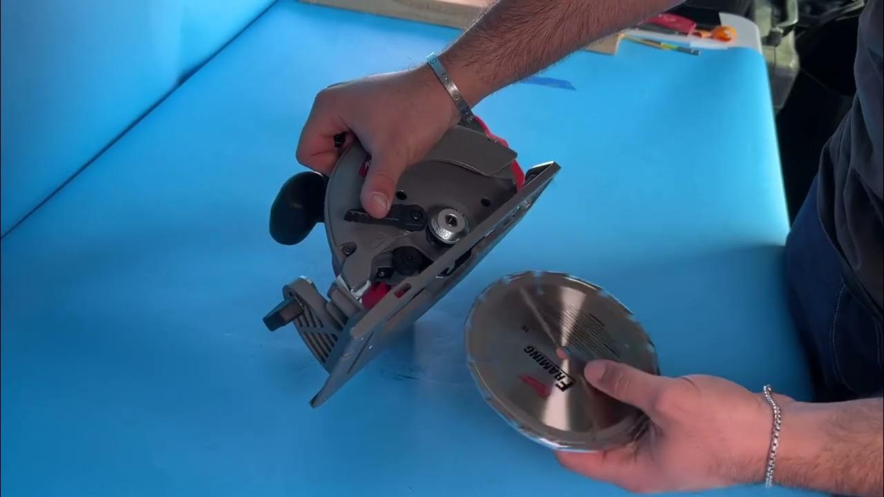How to change blade on a Milwaukee M12 Circular Saw YouTube