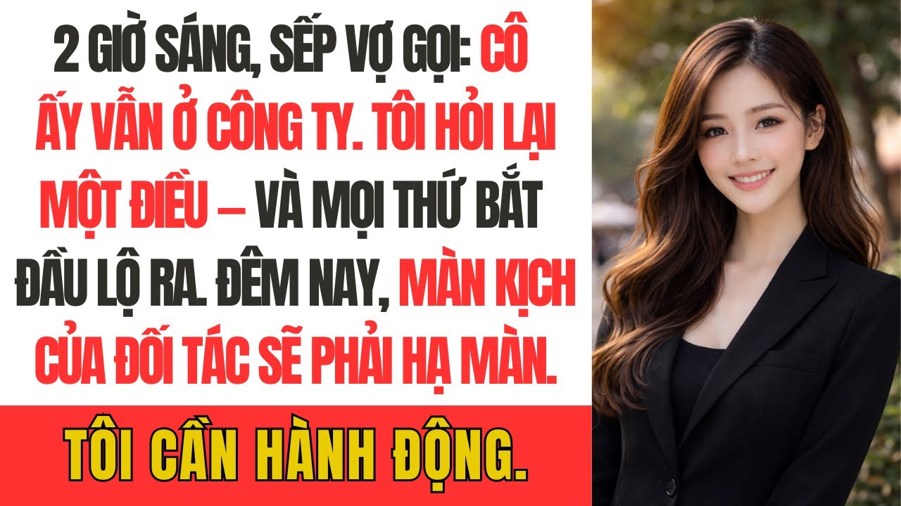 2 giờ sáng, sếp vợ gọi: “Cô ấy vẫn ở công ty.” Tôi hỏi lại một điều — và mọi thứ bắt đầu lộ ra.