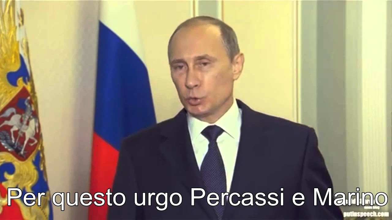 Discorso di Vladimir Putin sulla cessione di Brienza