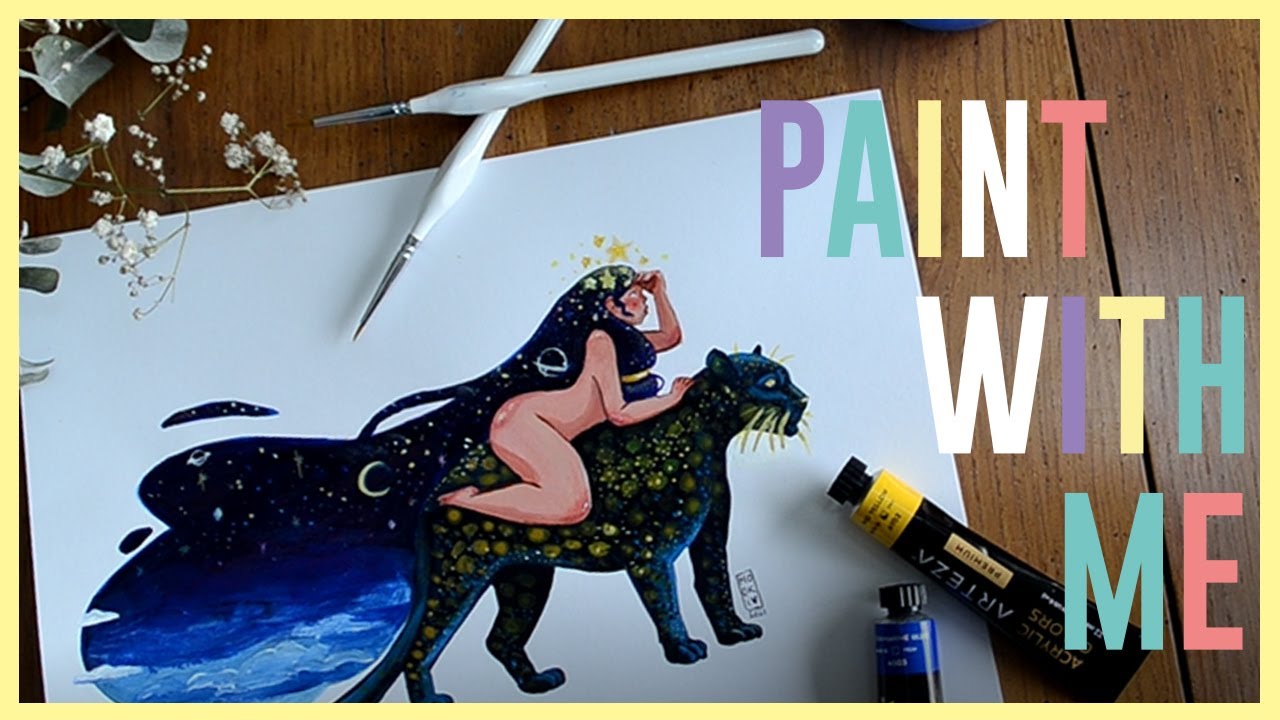 ⭐🌙 Arteza acrylique - déesse cosmique ! by Mooki