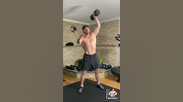Alternating Dumbbell Hang Squat Clean Thruster