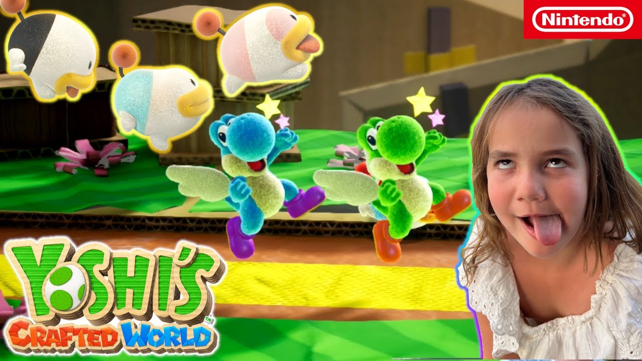 Poochy Hunt MineCart Cave Big Paper Peak Flip Side Yoshi's