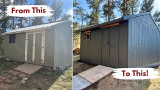 Complete Shed Renovation! DIY Transformation of an Old Shed | Builds by Maz