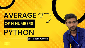 How to find the average of N numbers in Python.|Average| |Python| |Codingna|