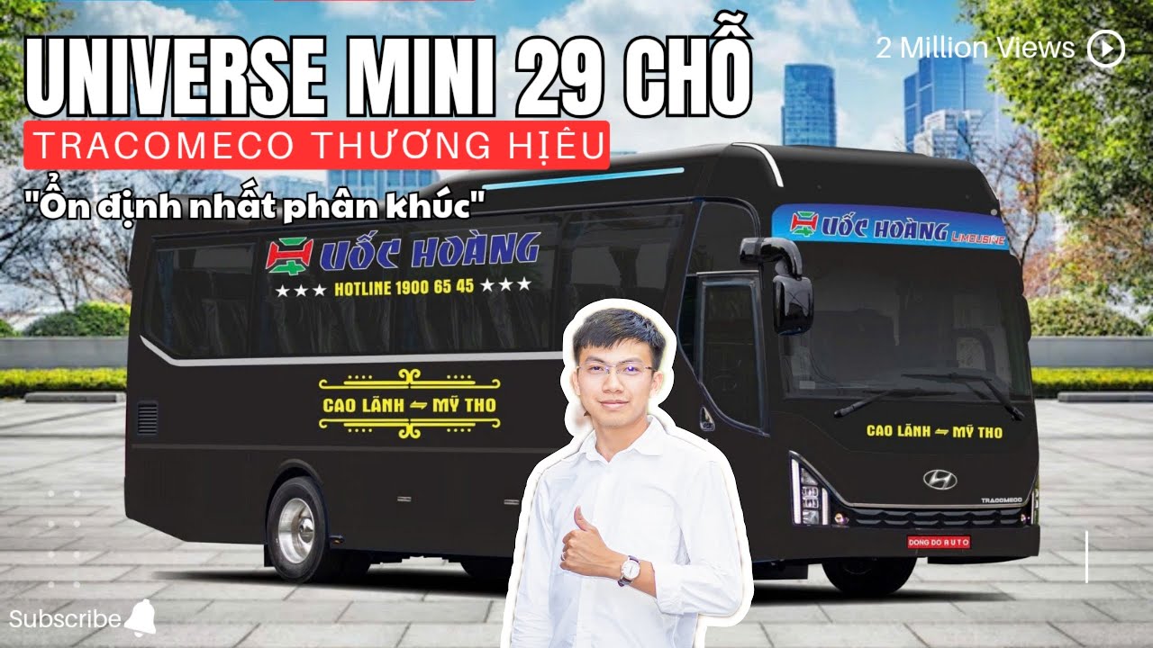 GIÁ XE 29 CHỖ TRACOMECO Hoàn toàn mới đời 2026 U con HYUNDAI UNIVERSE | Động cơ Weichai | 0902488366