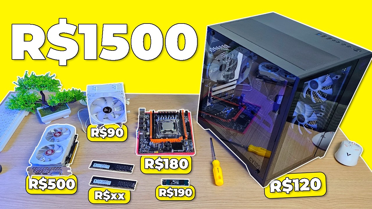 PARE de passar raiva! O PC Gamer de R$1500 que vai salvar o seu 2026