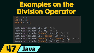 The Division Operator (Examples)