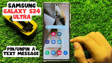 How to Pin/Unpin A Text Message Samsung Galaxy S24 Ultra