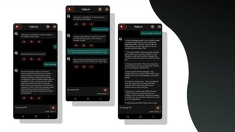 Flybot ai chat bot aia file in kodular | Mit App inventor |