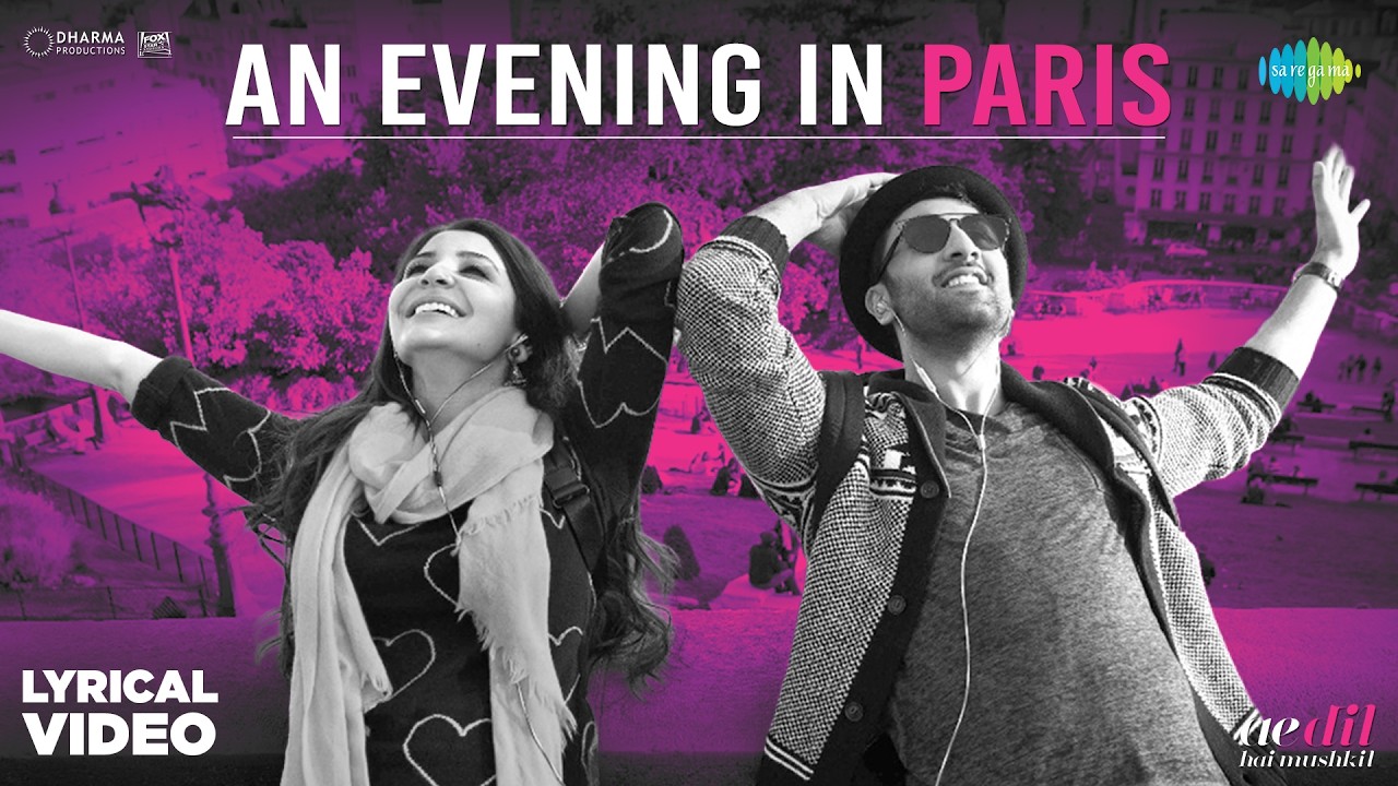 An Evening In Paris - Lyrical | Ae Dil Hai Mushkil | Ranbir Kapoor | Anushka Sharma | Mohammed Rafi