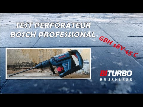 Test du Perforateur Bosch Pro Bi-Tubo GBH 18V 45 C