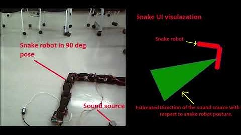 Sound source localization through shape reconfiguration of Snake robot