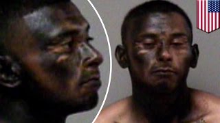 Black face carjacker: Dumb criminal tries to flee from cops by spray painting face black