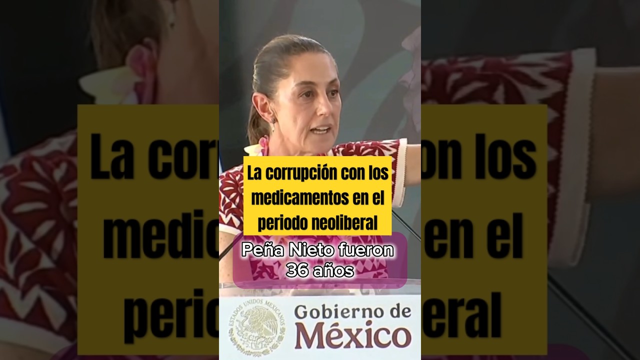 La presidenta exhibe la corrupción del PRIAN sector salud 