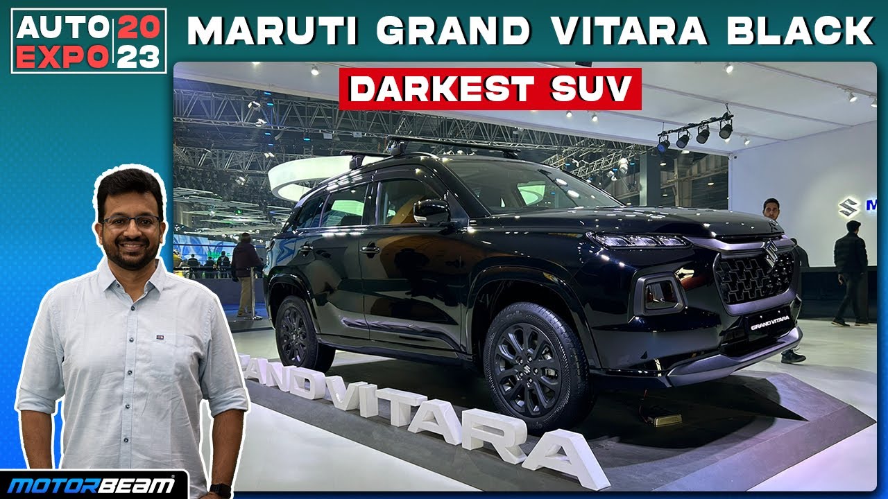 Grand Vitara Black Is Maruti’s Darkest SUV | 2023 Auto Expo | Motorbeam ...