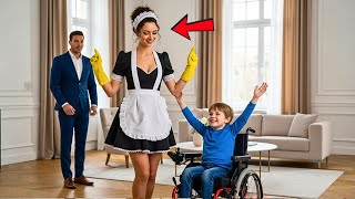 The Millionaire Caught The Cleaning Lady Dancing With His Son In The Wheelchair. What He Did Shock…