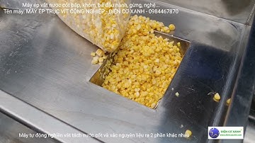 Máy vắt nước cốt bắp, nước cốt khóm, chanh dây - Điện Cơ Xanh - 0984467870 - 0342990084