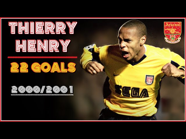 Thierry HENRY ➥ All 22 Goals of 2000/2001 | Arsenal [HD] - YouTube
