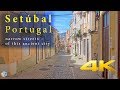 Setúbal, walk through the narrow streets. Sony FDR-AX700 and Zhiyun Crane 2